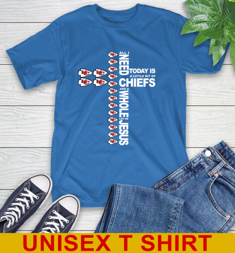 NFL All I Need Today Is A Little Bit Of Kansas City Chiefs Cross Shirt T-Shirt 11