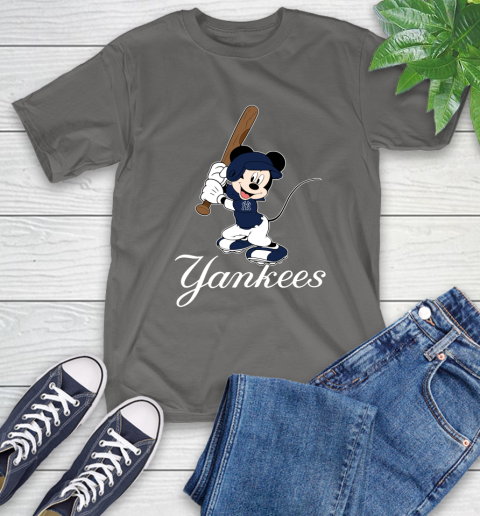 MLB Baseball New York Yankees Cheerful Mickey Mouse Shirt T-Shirt 10
