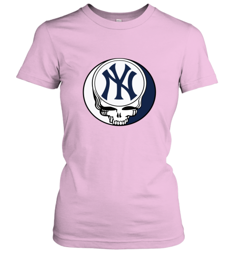 New York Yankees The Grateful Dead Baseball MLB Mashup Women's T-Shirt 