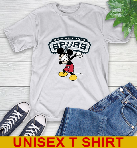 San Antonio Spurs NBA Basketball Dabbing Mickey Disney Sports T-Shirt 12