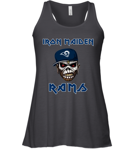 NFL Los Angeles Rams Iron Maiden Rock Band Music Football Sports Lr6M2jtzN2W flowy tank 32 95 151514 front black