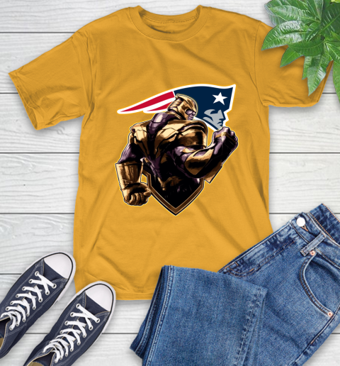 NFL Thanos Avengers Endgame Football Sports New England Patriots T-Shirt 3