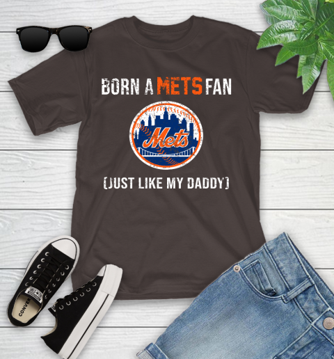 MLB Baseball New York Mets Loyal Fan Just Like My Daddy Shirt Youth T-Shirt 6