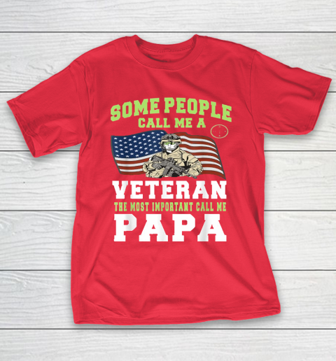 Grandpa Funny Gift Apparel  Men Grandpa Veteran The Important Call Me Pap T-Shirt 19