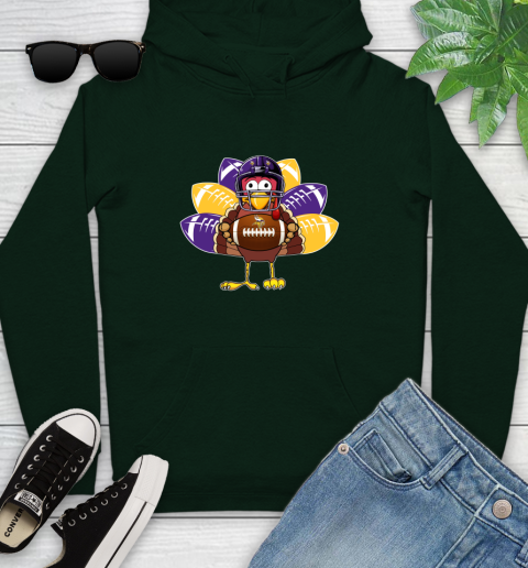Minnesota Vikings Turkey Thanksgiving Day Youth Hoodie 13