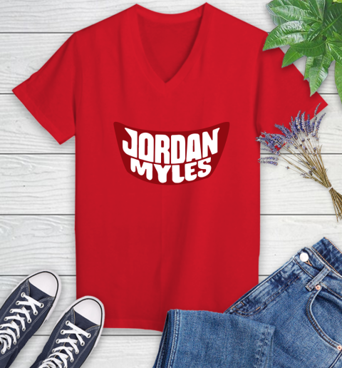 Wwe Jordan Myles racially insensitive Women's V-Neck T-Shirt 12