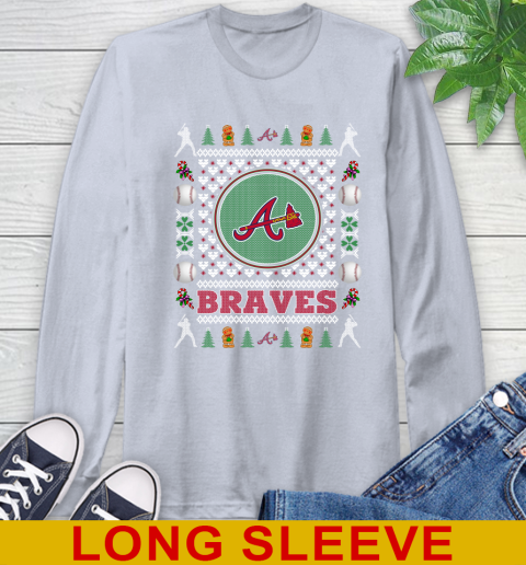 Atlanta Braves Merry Christmas MLB Baseball Loyal Fan Long Sleeve T-Shirt 6