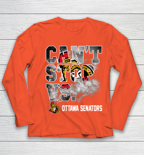 NHL Ottawa Senators Hockey Can't Stop Vs Youth Long Sleeve 3