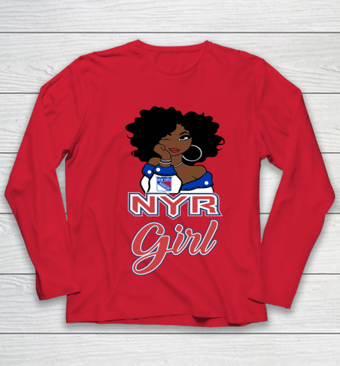 New York Rangers Girl NHL Youth Long Sleeve 10