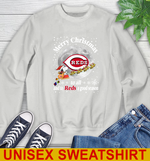 Cincinnati Reds Merry Christmas To All And To Reds A Good Season MLB Baseball Sports Sweatshirt 5