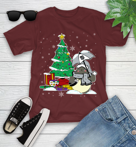 Los Angeles Kings NHL Hockey Cute Tonari No Totoro Christmas Sports Youth T-Shirt 14