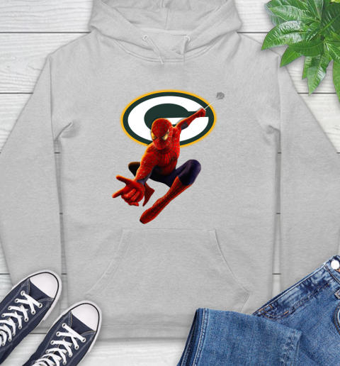 NFL Spider Man Avengers Endgame Football Green Bay Packers Hoodie 6