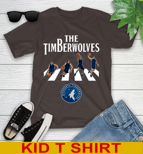 NBA Basketball Minnesota Timberwolves The Beatles Rock Band Shirt Youth T-Shirt 6