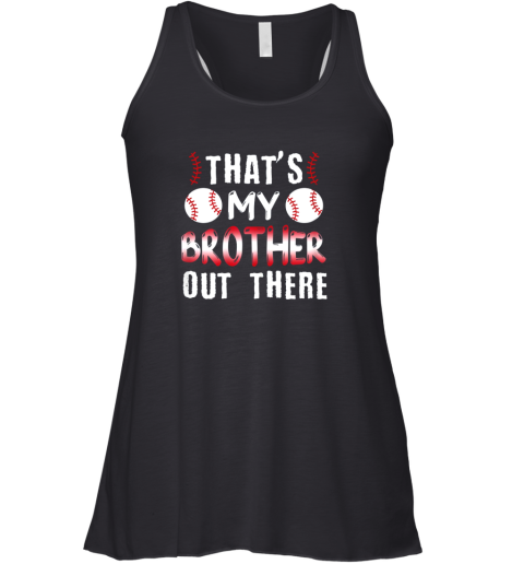 Baseball Sister Shirt Cute Baseball Gift For Sisters Racerback Tank