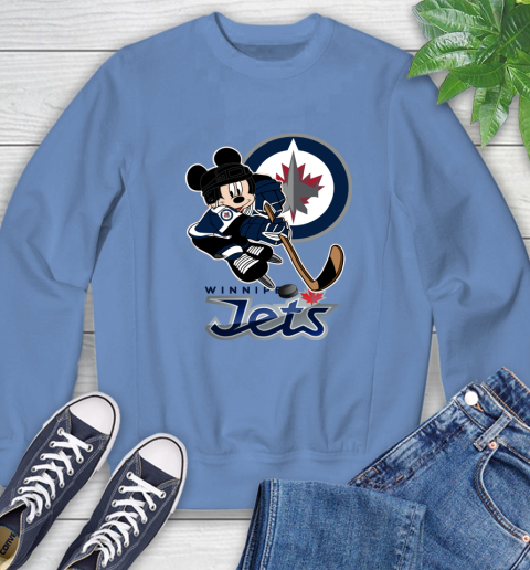NHL Winnipeg Jets Mickey Mouse Disney Hockey T Shirt Sweatshirt 11