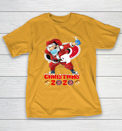 Carolina Hurricanes Funny Santa Claus Dabbing Christmas 2020 NHL T-Shirt 2