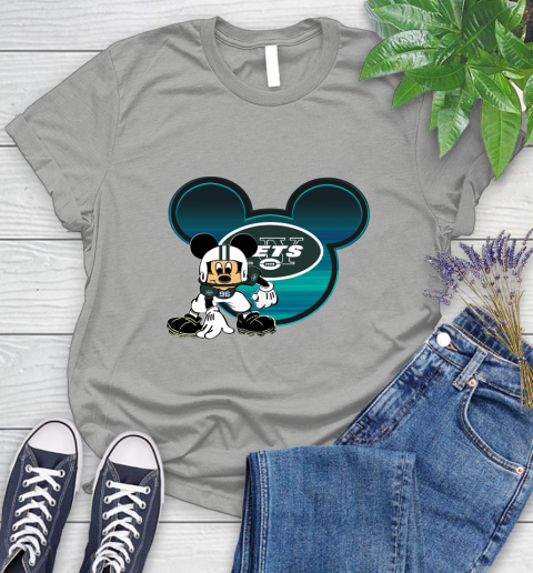 NFL New York Jets Mickey Mouse Disney Football T Shirt Women's T-Shirt 10