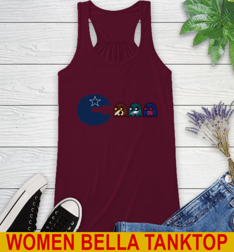 Dallas Cowboy NFL Football Pac Man Champion Racerback Tank 3