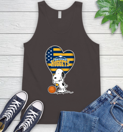 Denver Nuggets NBA Basketball The Peanuts Movie Adorable Snoopy Tank Top 7