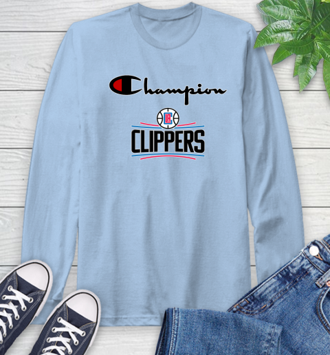NBA Basketball LA Clippers Champion Shirt Long Sleeve T Shirt