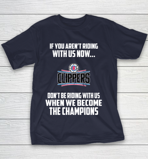NBA LA Clippers Basketball We Become The Champions Youth T-Shirt 2