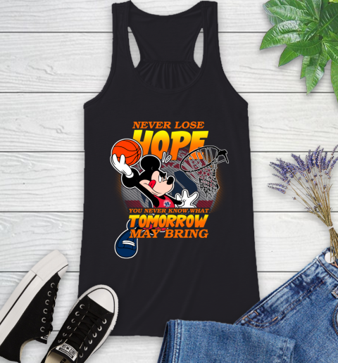 Washington Wizards NBA Basketball Mickey Disney Never Lose Hope Racerback Tank