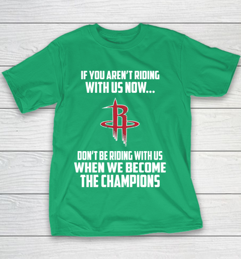 NBA Houston Rockets Basketball We Become The Champions Youth T-Shirt 3