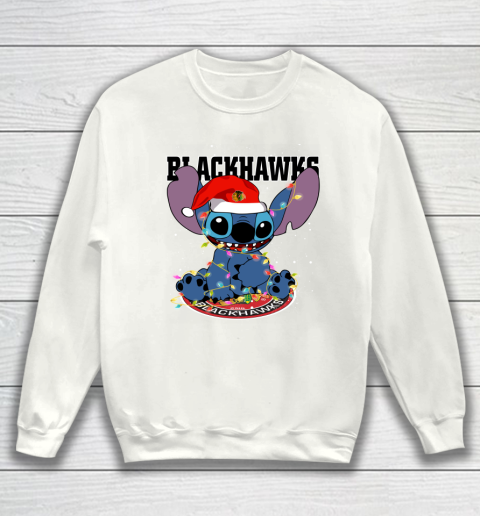 Chicago Blackhawks NHL Hockey noel stitch Christmas Sweatshirt