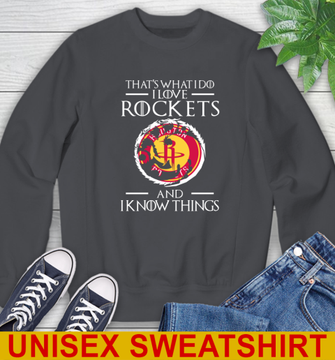 Houston Rockets NBA Basketball That's What I Do I Love My Team And I Know Things Game Of Thrones 31