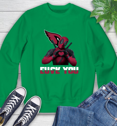 NHL Arizona Cardinals Deadpool Love You Fuck You Football Sports Sweatshirt 7