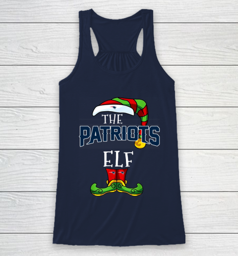 New England Patriots Christmas ELF Funny NFL Racerback Tank 8