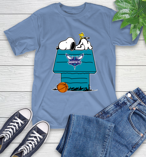 Charlotte Hornets NBA Basketball Snoopy Woodstock The Peanuts Movie T-Shirt 11
