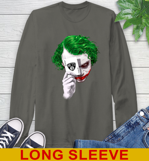 Brooklyn Nets NBA Basketball Joker Card Shirt Long Sleeve T-Shirt 10