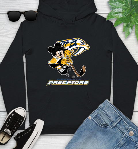 NHL Nashville Predators Mickey Mouse Disney Hockey T Shirt Youth Hoodie 2