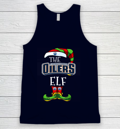Edmonton Oilers Christmas ELF Funny NHL Tank Top 2
