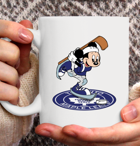 NHL Hockey Toronto Maple Leafs Cheerful Mickey Disney Shirt Ceramic Mug 15oz 2