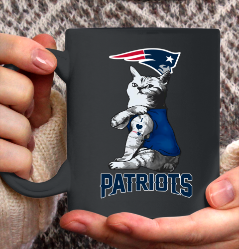 NFL Football My Cat Loves New England Patriots Ceramic Mug 11oz