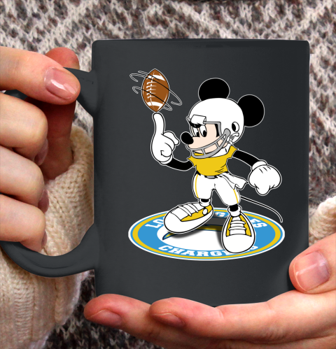 NFL Football Los Angeles Chargers Cheerful Mickey Disney Shirt Ceramic Mug 11oz