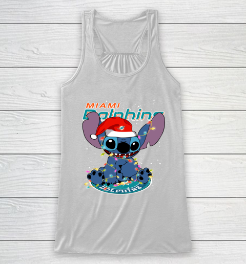 Miami Dolphins NFL Football noel stitch Christmas Racerback Tank