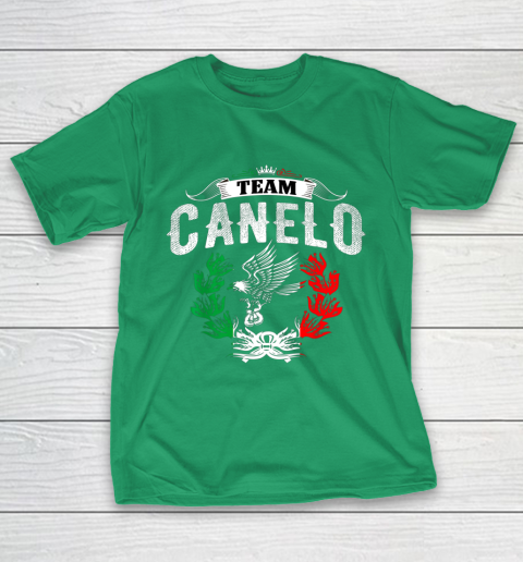 Funny Team Canelos Mexico Alvarez Flag Aguila Tricolor box T-Shirt 5