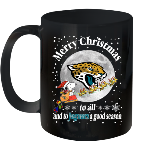 Jacksonville Jaguars Merry Christmas To All And To Jaguars A Good Season NFL Football Sports Ceramic Mug 11oz