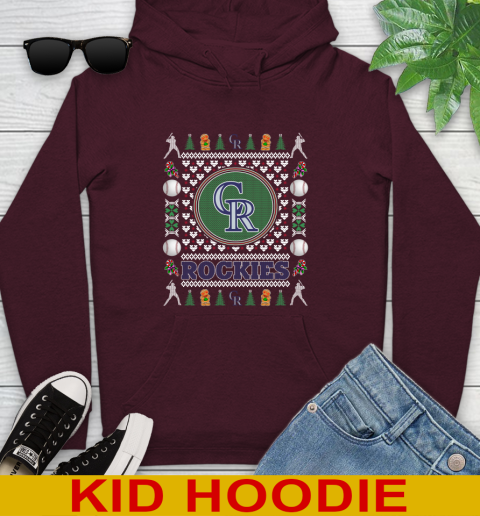 Colorado Rockies Merry Christmas MLB Baseball Loyal Fan Youth Hoodie 8 Colorado Rockies Merry Christmas MLB Baseball Loyal Fan Youth Hoodie - Image 8