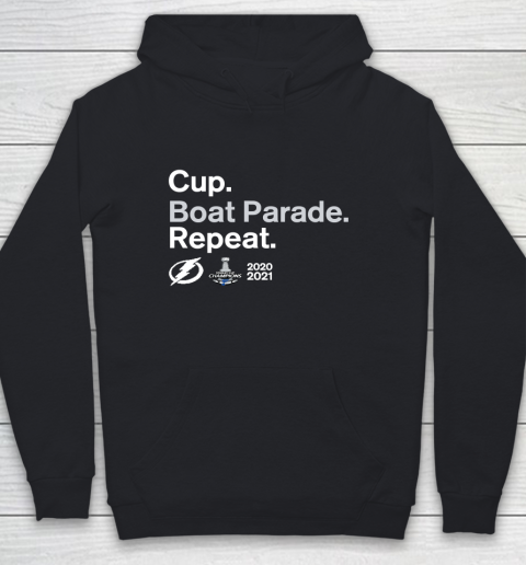 Cup Boat Parade Repeat Tampa bay Lightnings Stanley Hockey 2021 Youth Hoodie