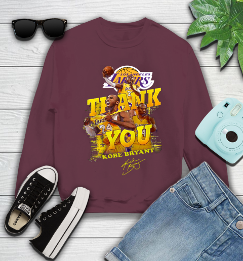 Great Thank you Kobe Bryant Los Angeles Lakers signature shirt 108