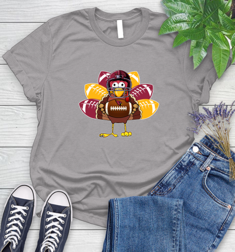 Arizona Cardinals Turkey Thanksgiving Day Women's T-Shirt 5