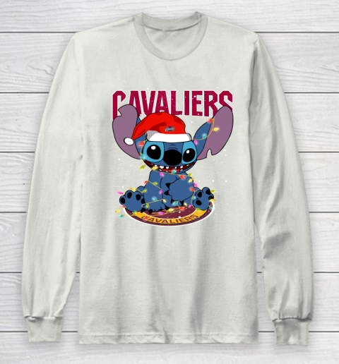 Cleveland Cavaliers NBA noel stitch Basketball Christmas Long Sleeve T-Shirt 9
