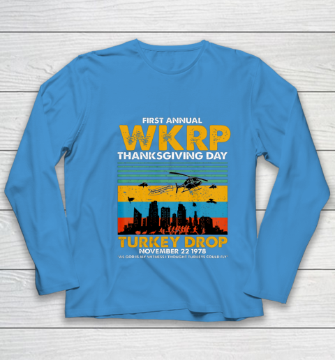 Wkrp Turkey Drop Shirt Turkey Drop T Shirt Turkey Drop Retro Youth Long Sleeve 5