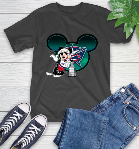 NHL Columbus Blue Jackets Stanley Cup Mickey Mouse Disney Hockey T Shirt T-Shirt 2