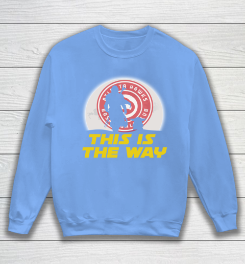Atlanta Hawks NBA Basketball Star Wars Yoda And Mandalorian This Is The Way Sweatshirt 8