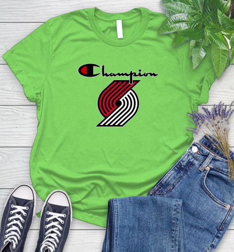 NBA Basketball Portland Trail Blazers Champion Shirt Women's T-Shirt 7